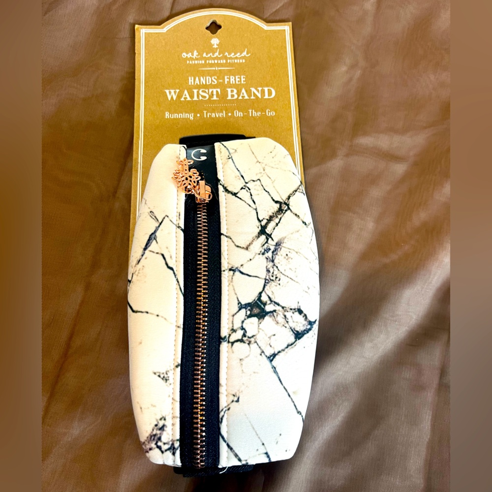 White Marble Waist Bag
